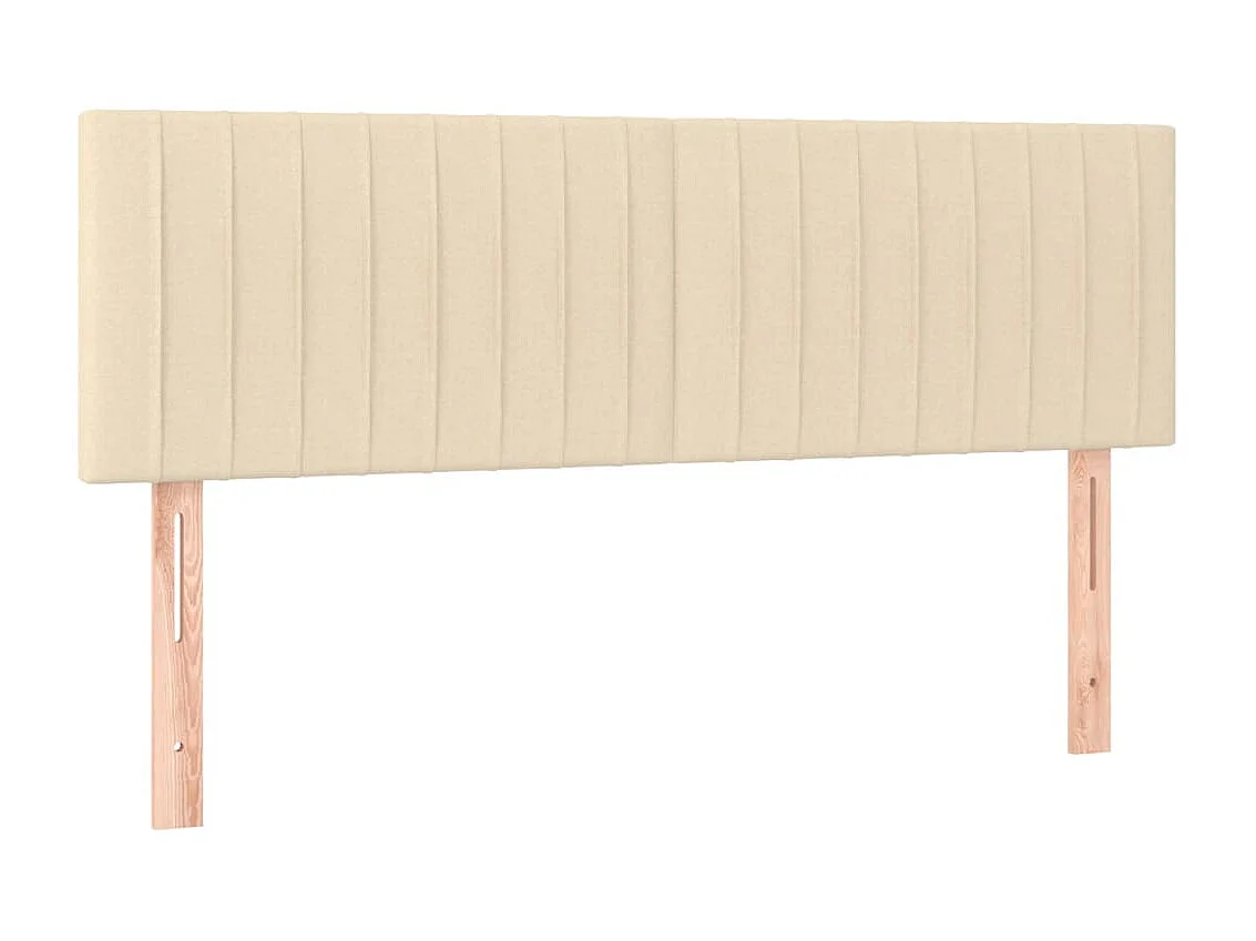 2er-set-Kopfteil,Bettkopfteile Creme 72x5x78/88 cm Stoff -gkd417741