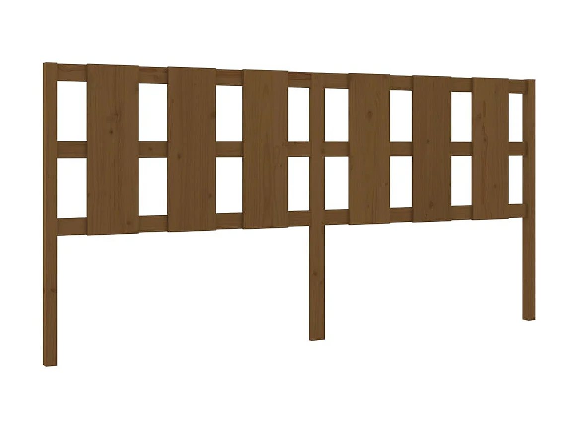 Cabeceira de cama 205,5x4x100 cm pinho maciço castanho mel PT762246