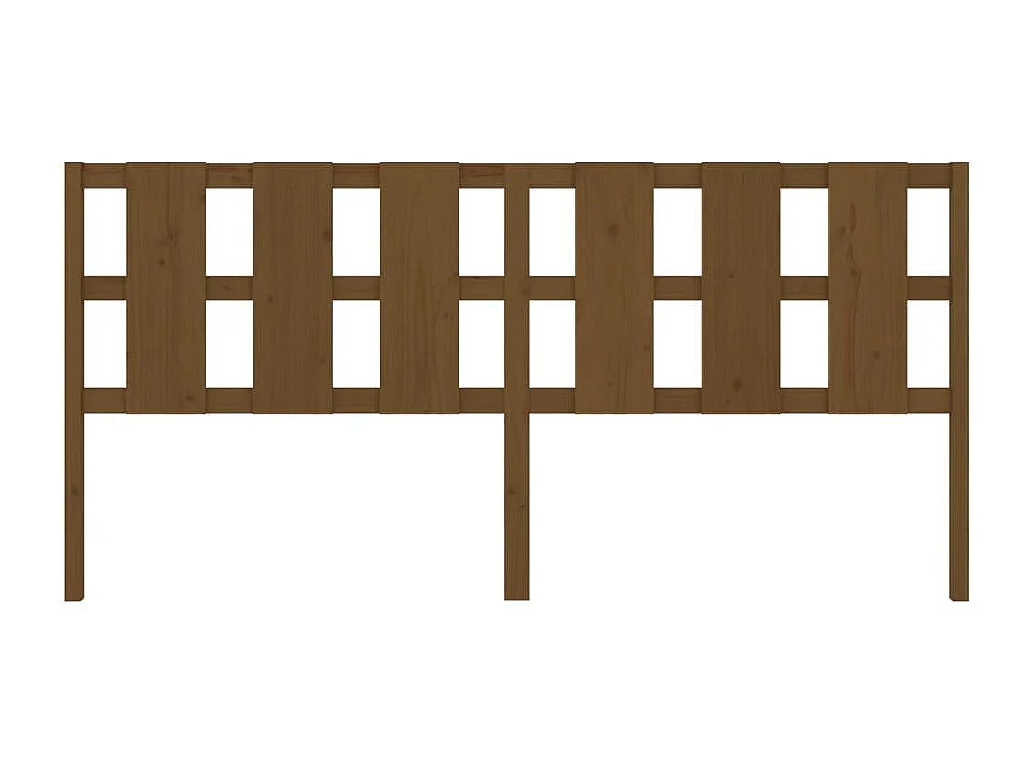 Cabeceira de cama 205,5x4x100 cm pinho maciço castanho mel PT762246