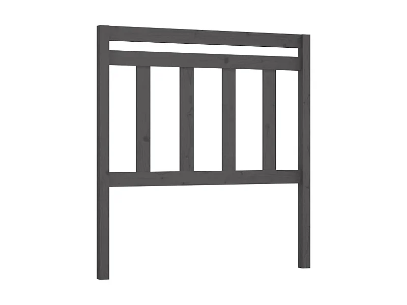 Cabecero de cama madera maciza de pino gris 81x4x100 cm ES40918