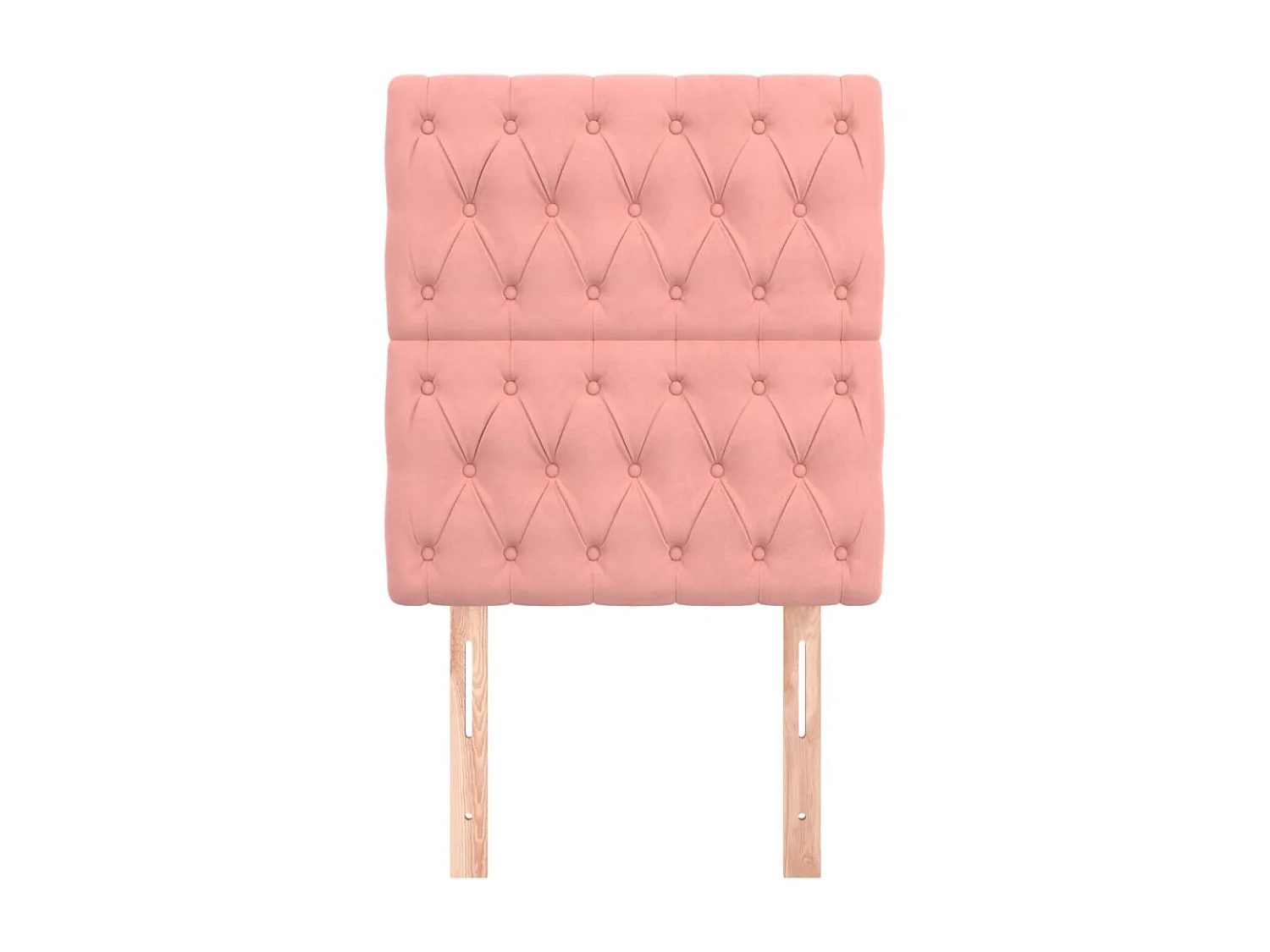 Cabeceira de cama 2 pcs veludo 80x7x78/88 cm rosa PT815604