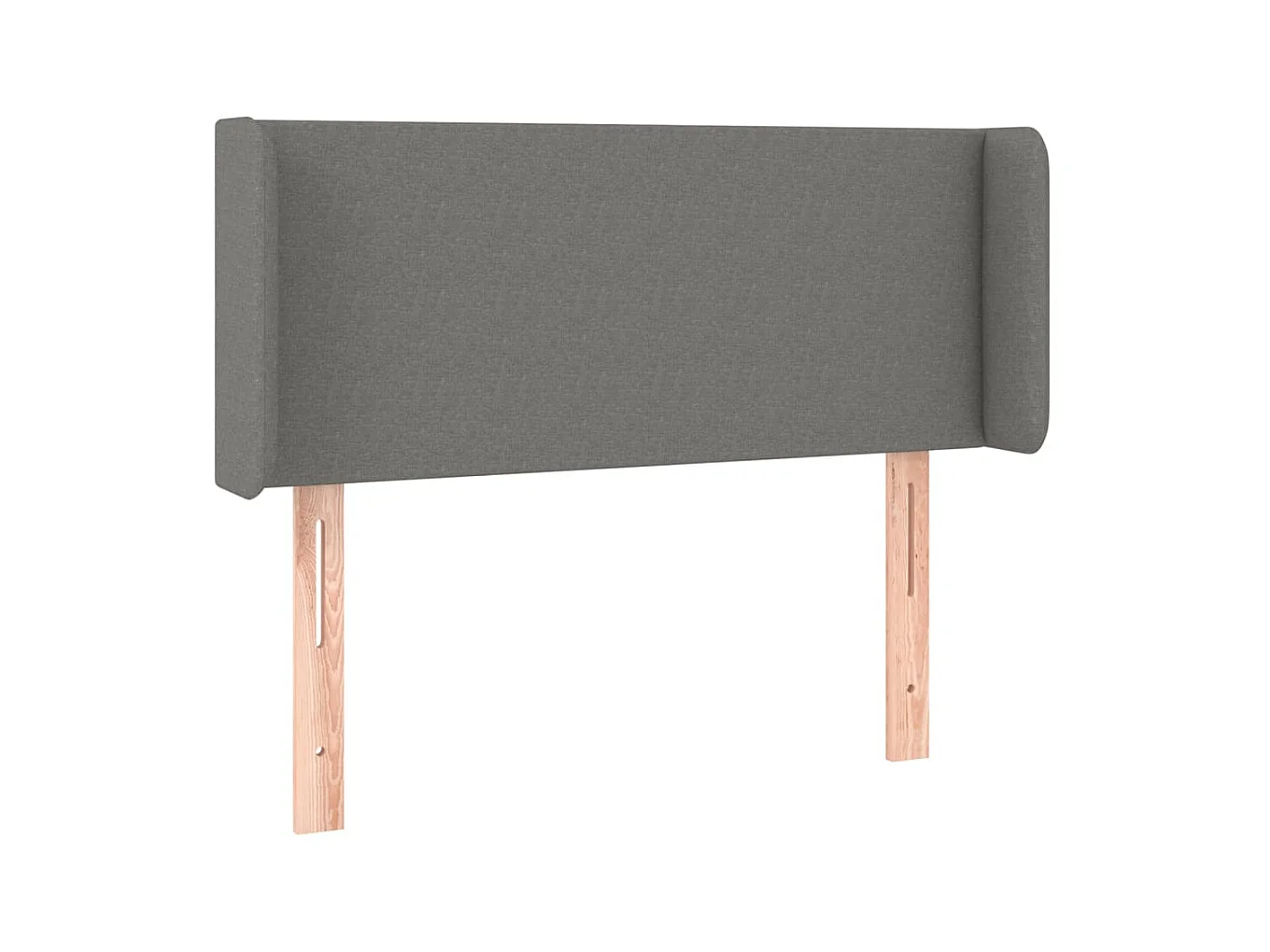 Testiera | Testata del letto ad Orecchio Grigio Scuro 83x16x78/88 cm in Tessuto