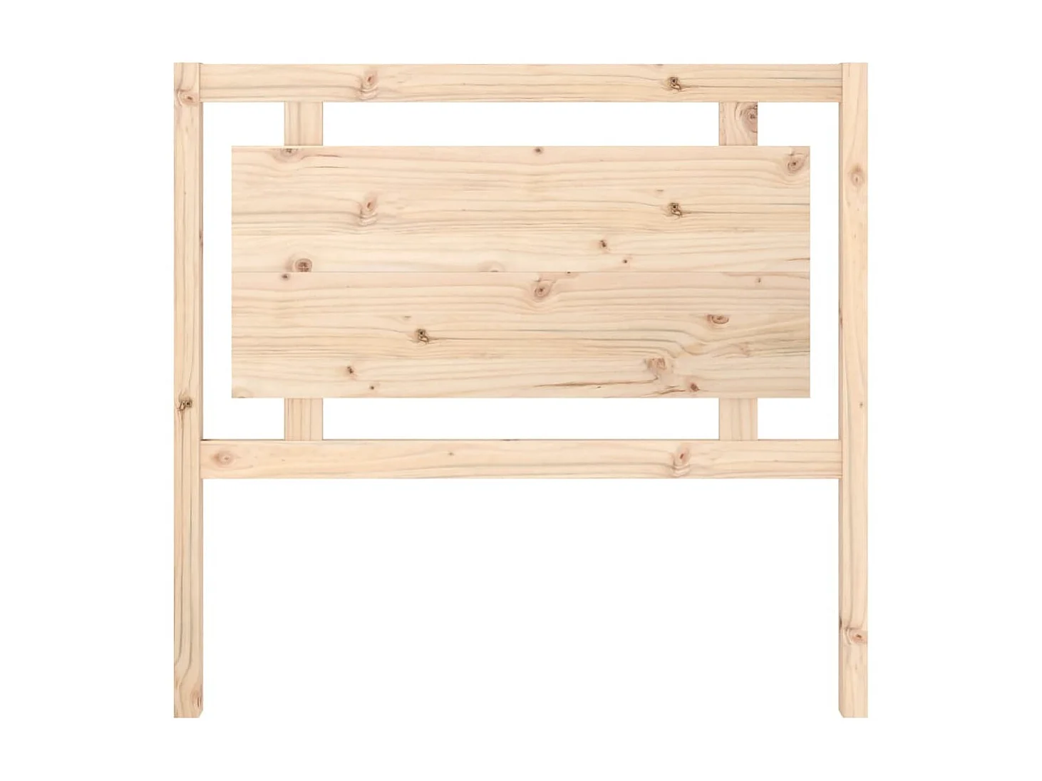 Cabecero de cama madera maciza de pino 105,5x4x100 cm ES78935