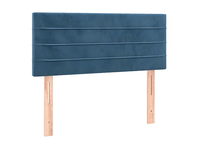 Tête de lit Bleu foncé 90x5x78/88 cm Velours POI26419 BonneVie Meuble