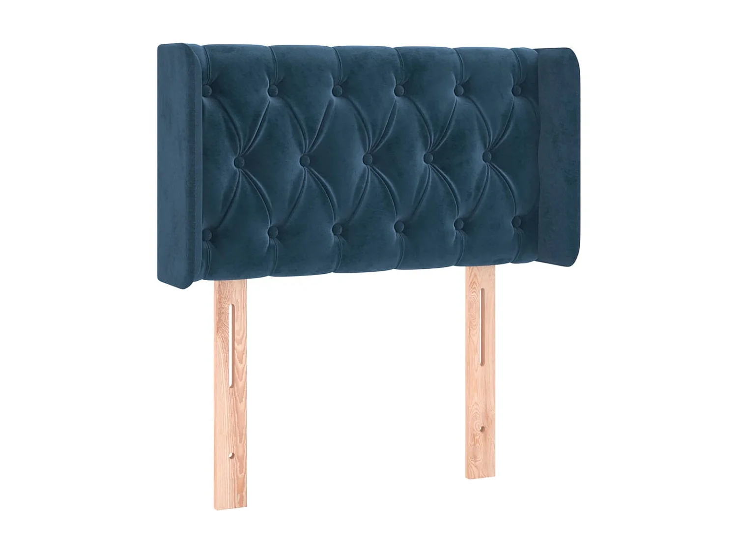 Hoofdbord LED 83x16x78/88 cm fluweel donkergroen NL701253