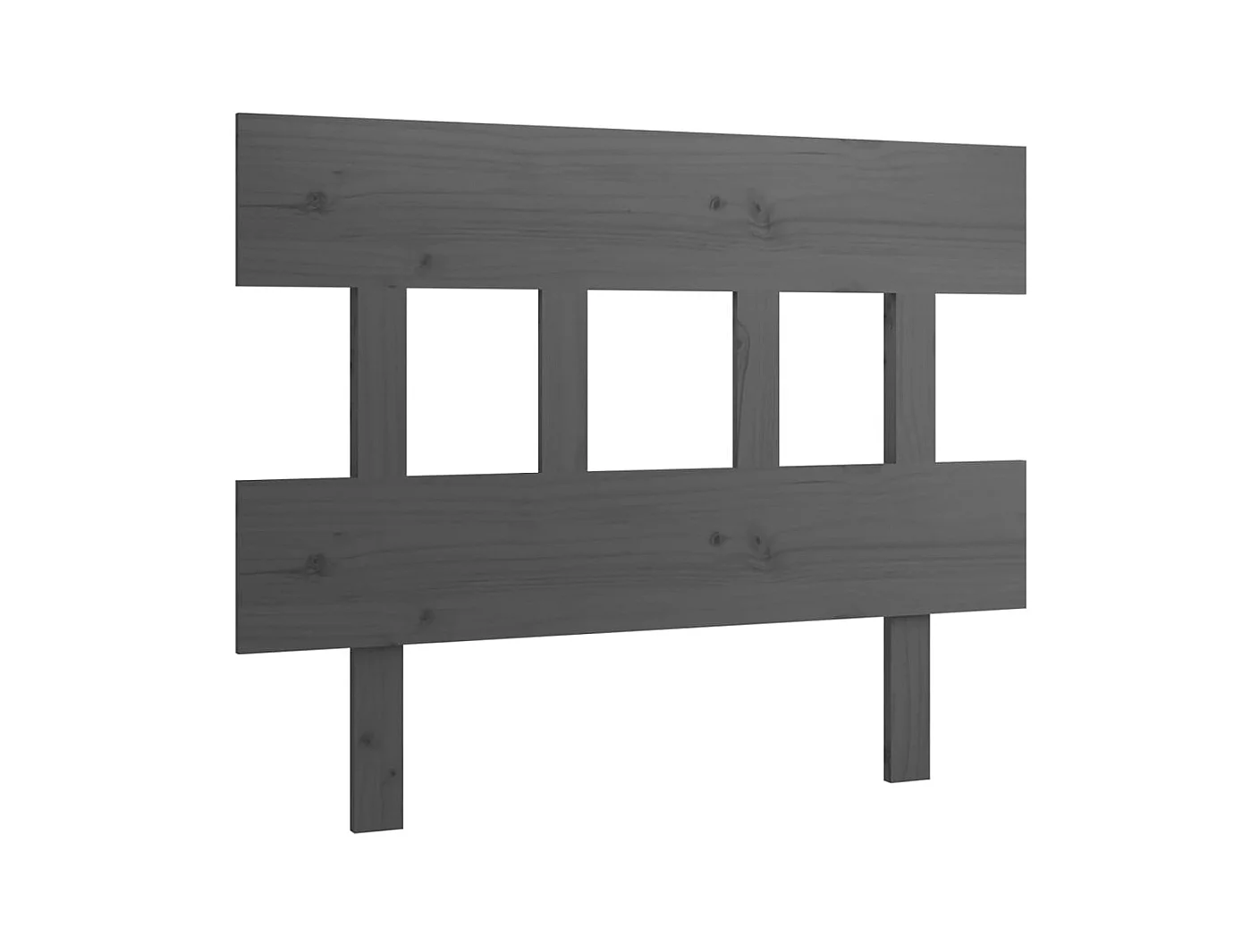 Tête de lit Gris 103,5x3x81 cm Bois massif de pin POI77927 BonneVie Meuble