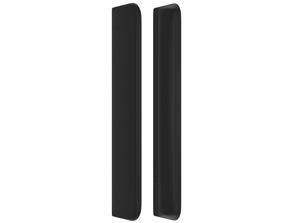 Tête de lit avec oreilles Noir 93x16x118/128 cm Similicuir POI90701 BonneVie Meuble