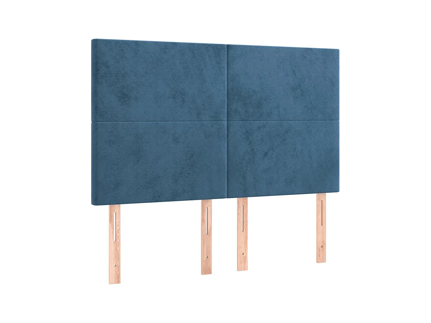 Kopfteil,Bettkopfteile 4 Stk. Dunkelblau 72x5x78/88 cm Samt -gkd98046