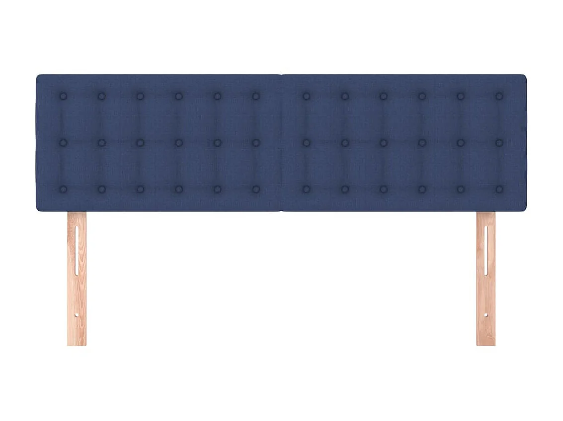 2er-set-Kopfteil,Bettkopfteile Blau 72x5x78/88 cm Stoff -gkd733921