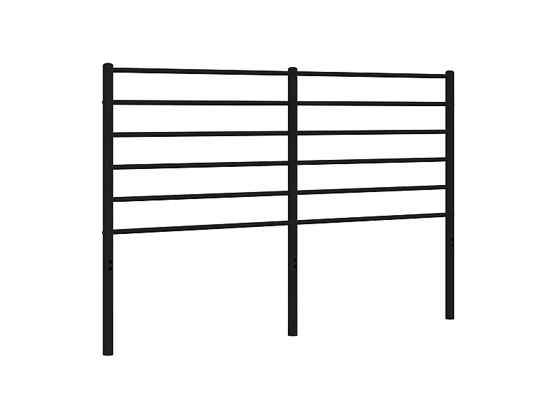 Testiera | Testata del letto in Metallo Nero 150 cm
