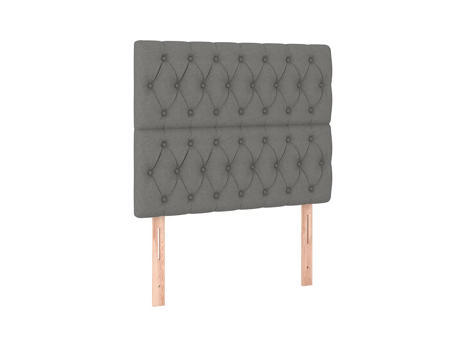 Têtes de lit 2 pcs Gris foncé 90x7x78/88 cm Tissu POI94269 BonneVie Meuble