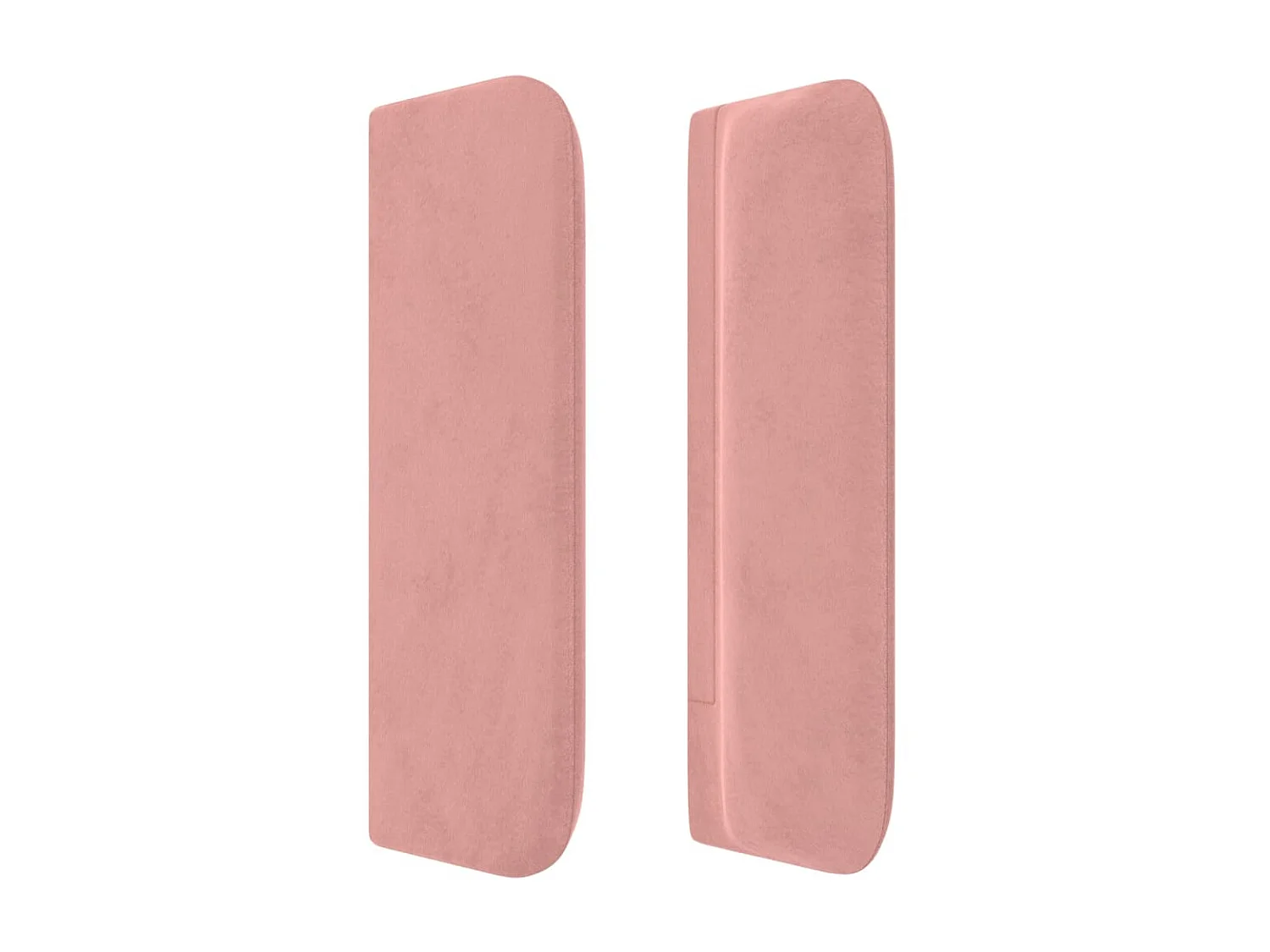 Cabeceira de cama c/ abas veludo 83x16x78/88 cm rosa PT289019