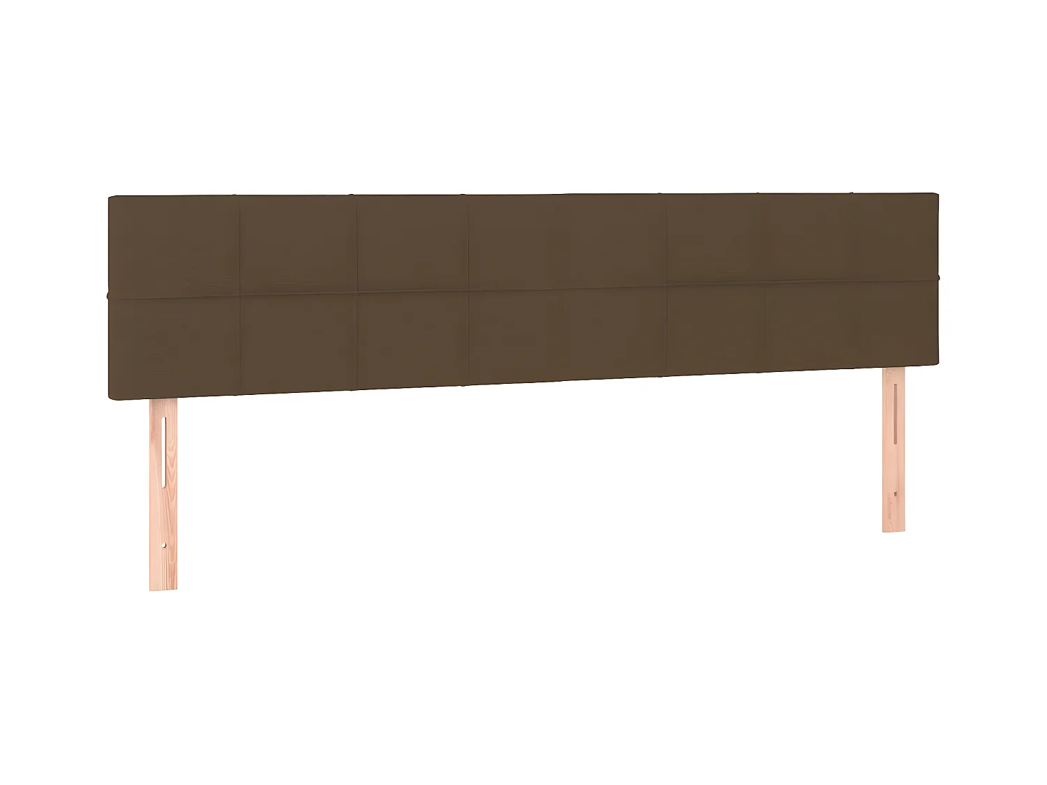 Têtes de lit 2 pcs Marron Foncé 90x5x78/88 cm Tissu POI59568 BonneVie Meuble