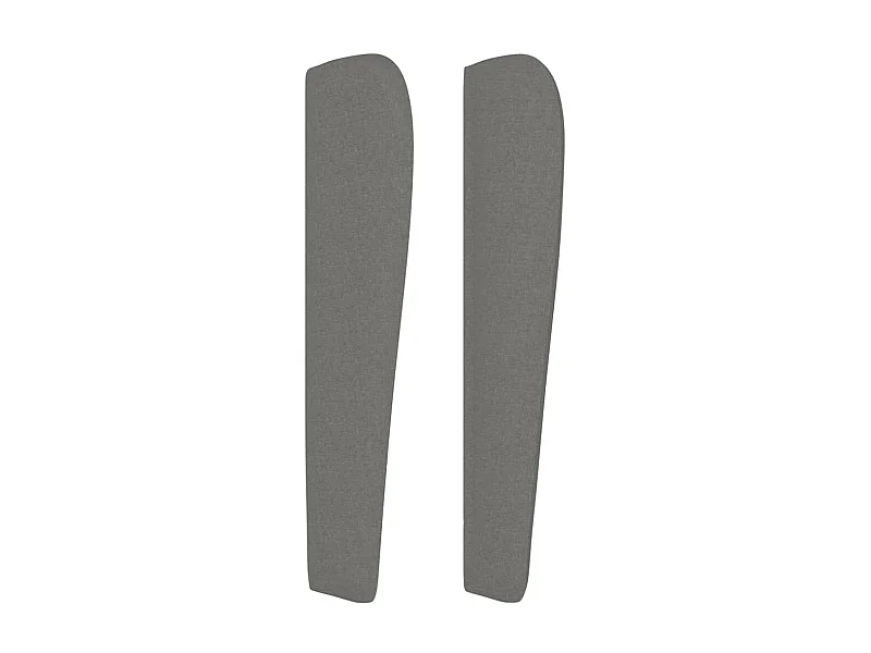 Kopfteil,Bettkopfteil mit Ohren Dunkelgrau 103x23x118/128 cm Stoff -gkd866282