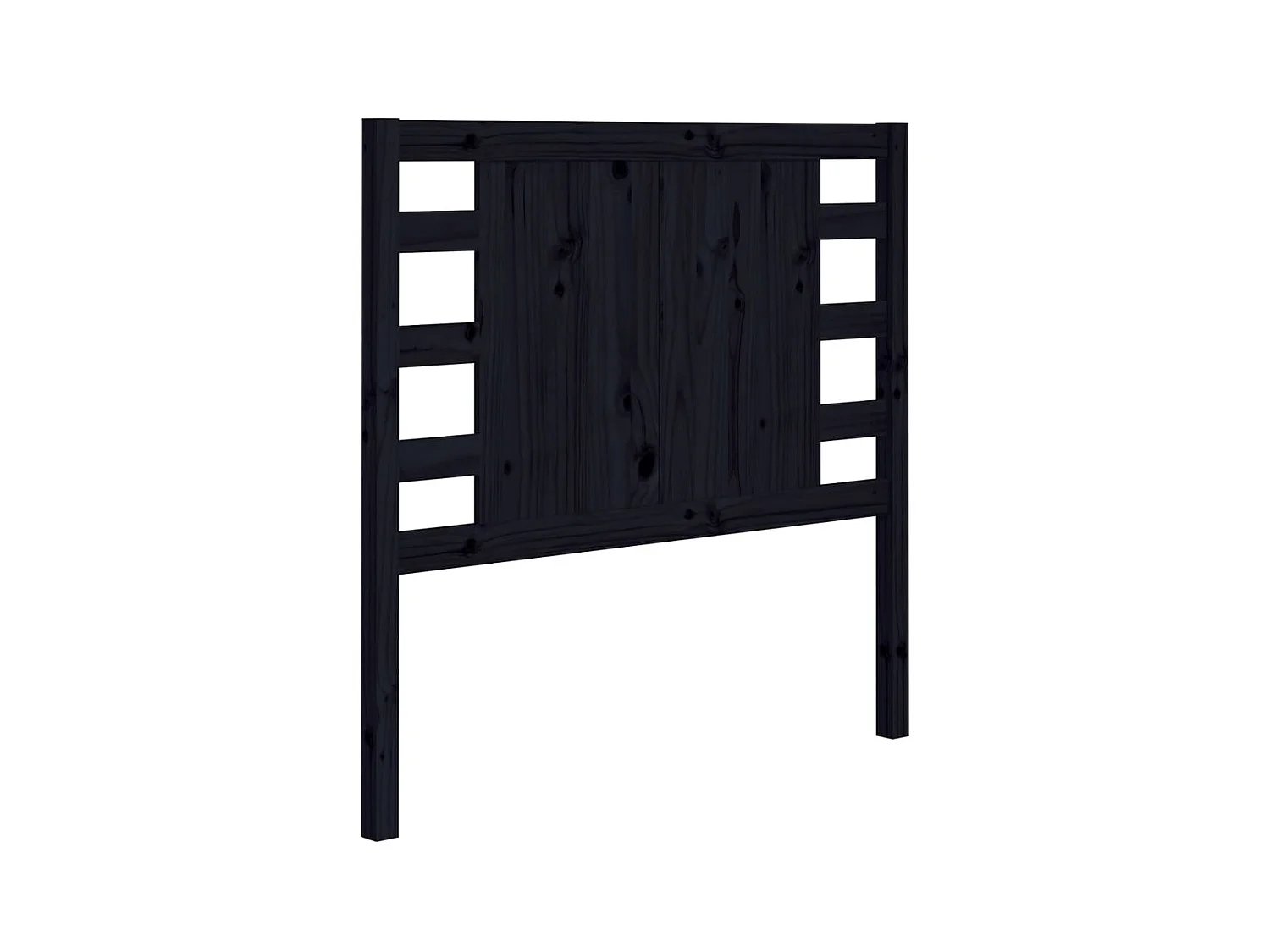 Testiera | Testata del letto per Letto Nera 96x4x100 cm in Legno Massello di Pino