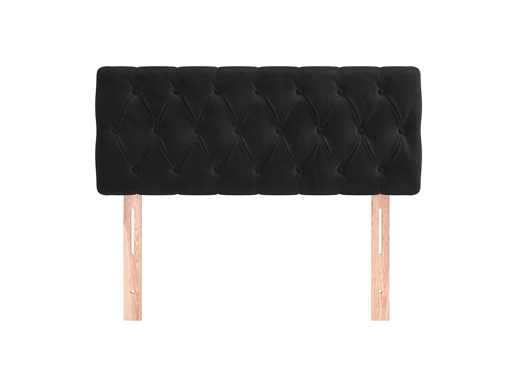 Kopfteil,Bettkopfteil Schwarz 90x7x78/88 cm Samt -gkd147544