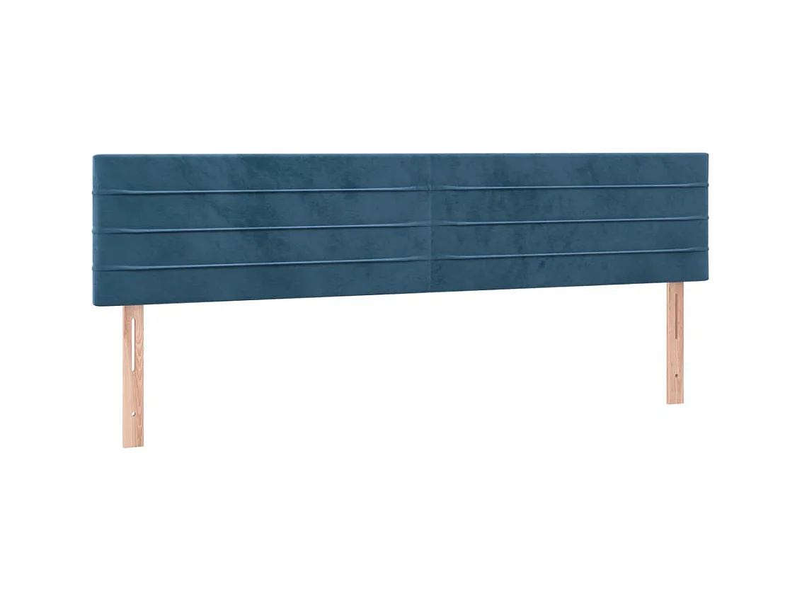 Testiere | Testate del letto 2 pz Blu Scuro 80x5x78/88 cm in Velluto