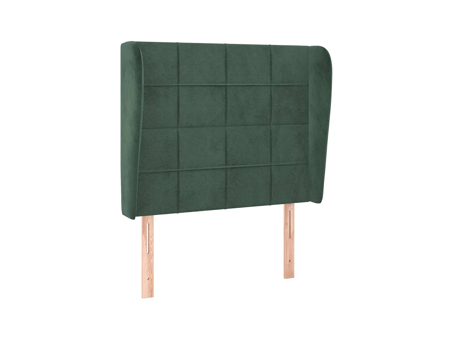 Tête de lit avec oreilles Vert foncé 83x23x118/128 cm Velours POI43915 BonneVie Meuble