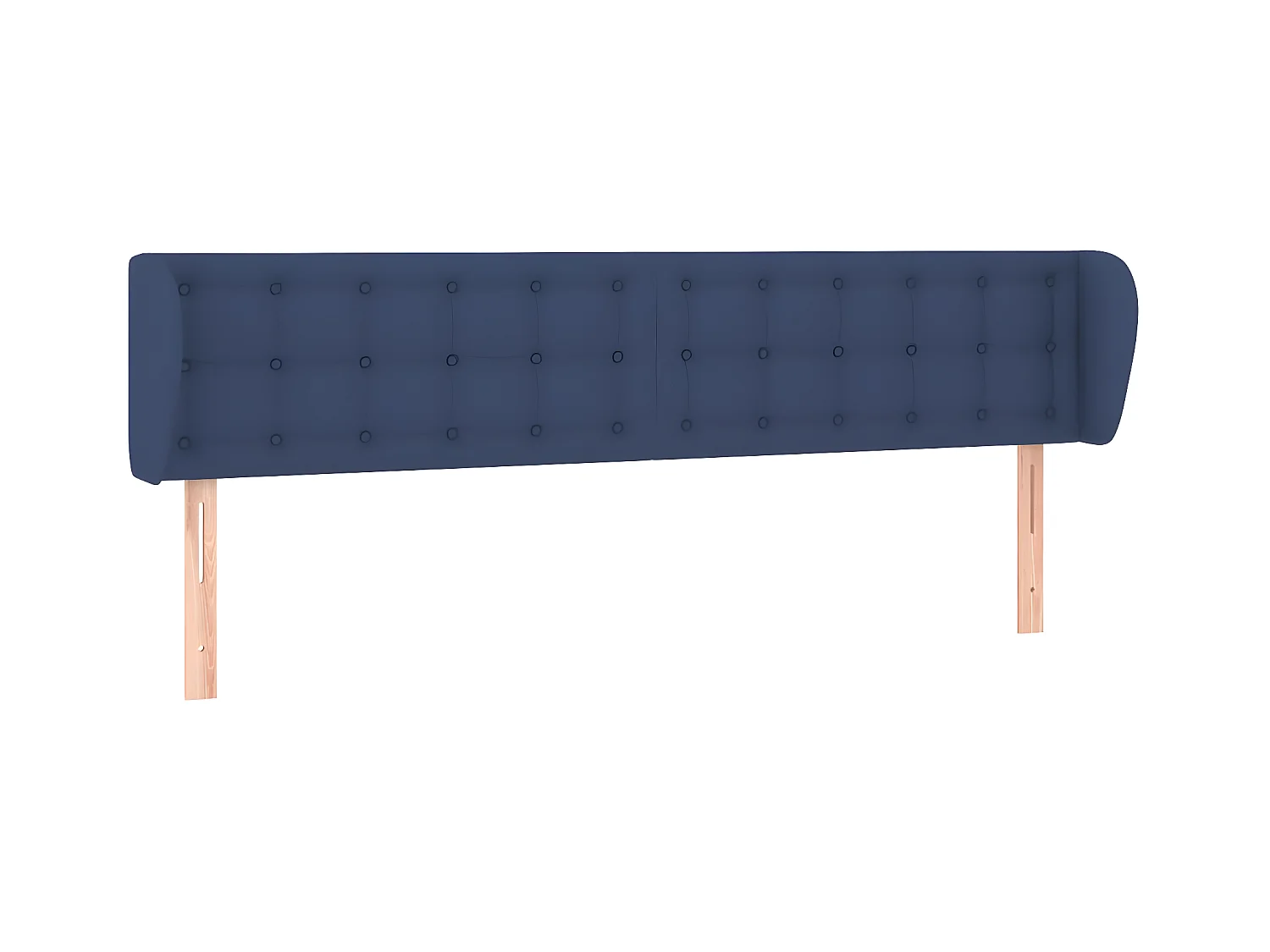 Tête de lit avec oreilles élégante Bleu 183x23x78,88 cm Tissu LWE64643 BonneVie Meuble