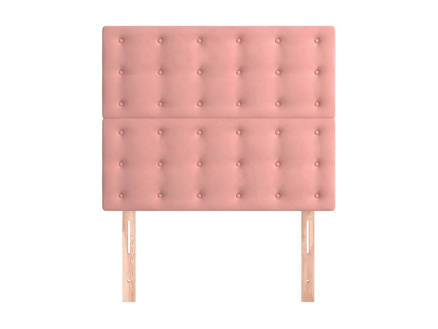 2er-set-Kopfteil,Bettkopfteile Rosa 100x5x78/88 cm Samt -gkd510001