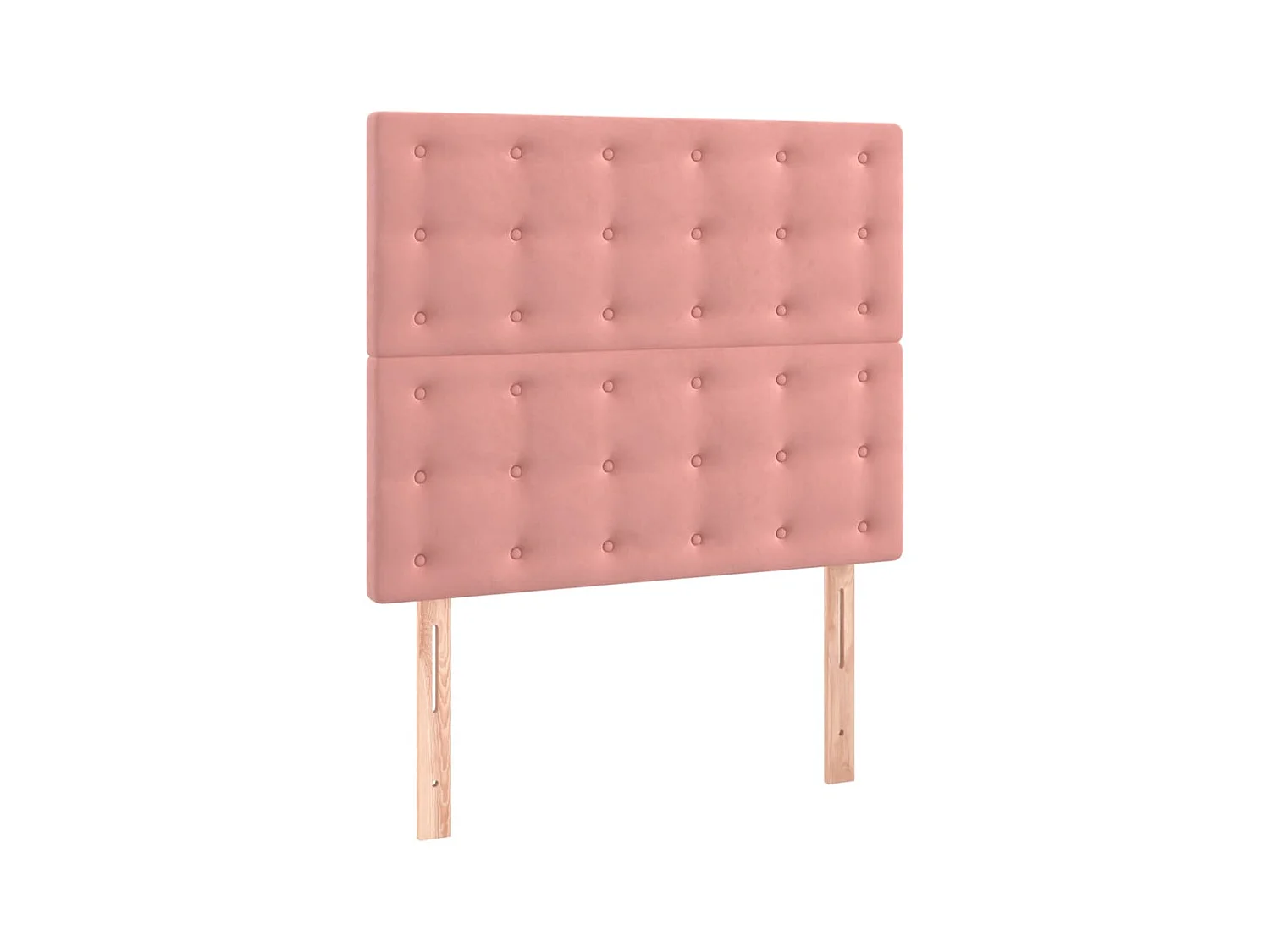 Têtes de lit 2 pcs Rose 100x5x78/88 cm Velours POI82144 BonneVie Meuble