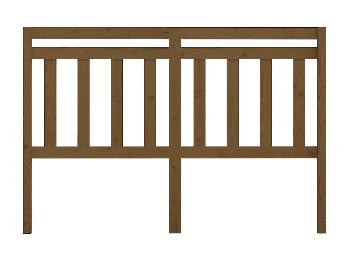 Tête de lit Marron miel 166x4x100 cm Bois massif de pin POI30812 BonneVie Meuble