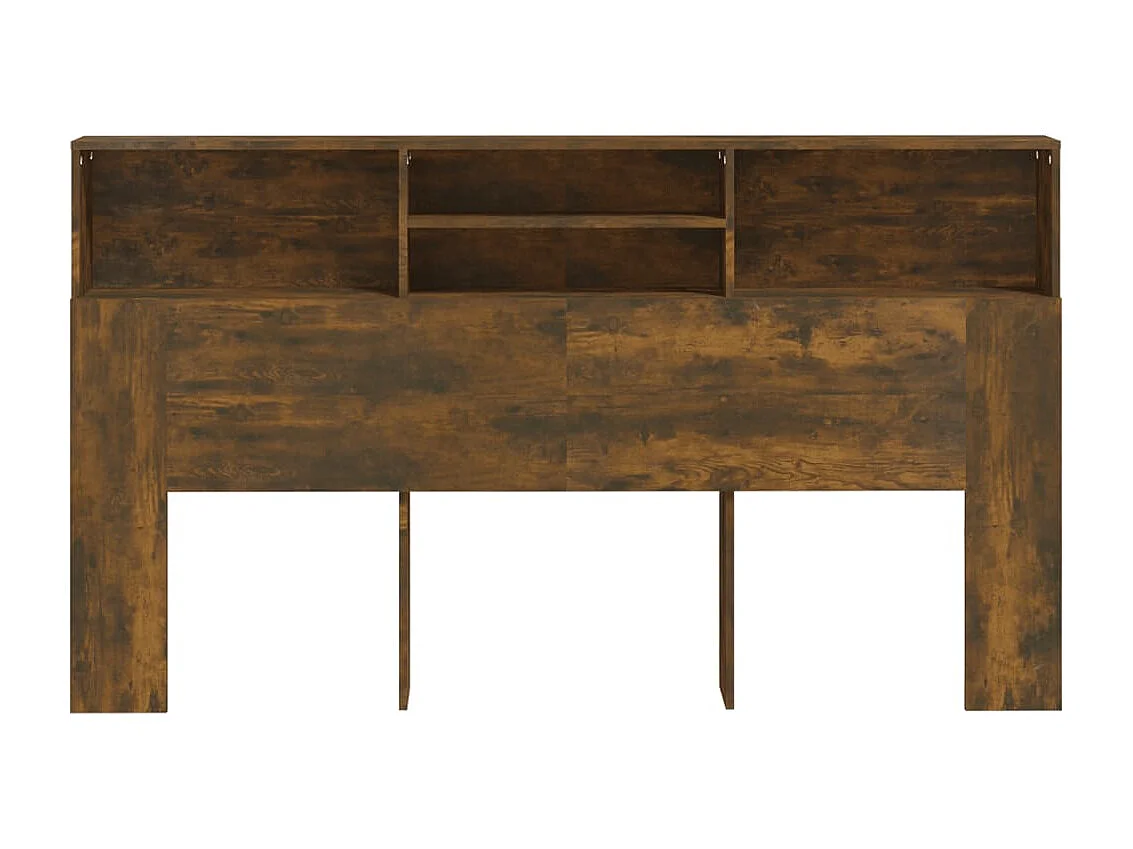 Armoire de tête de lit Chêne fumé 180x19x103,5 cm POI41721 BonneVie Meuble