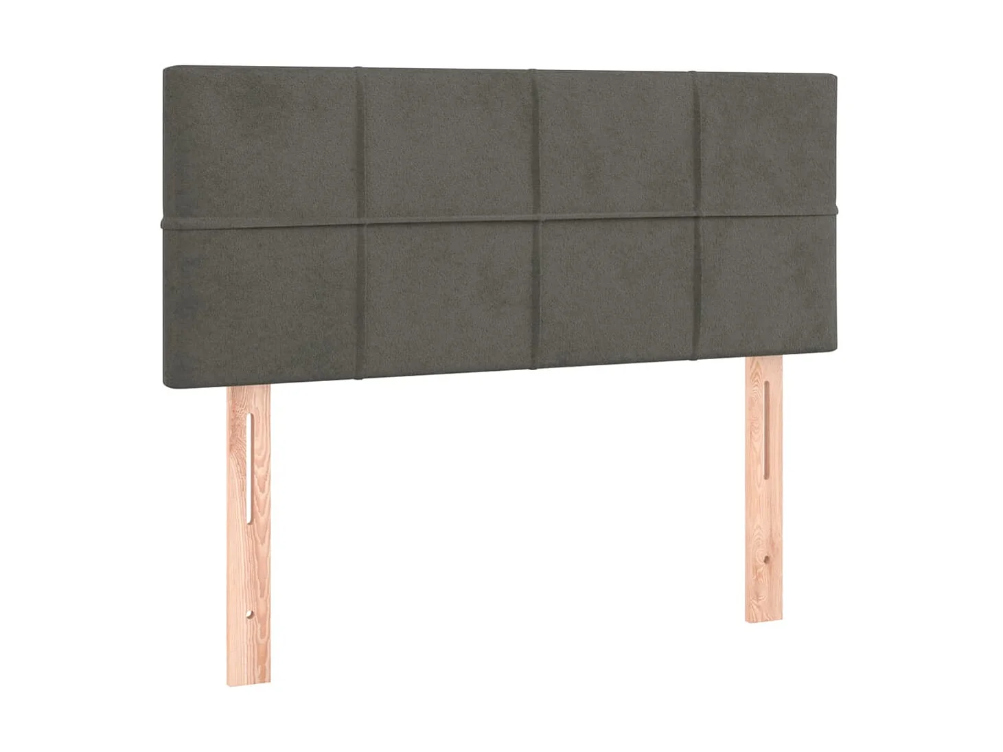 Tête de lit à LED Gris foncé 100x5x78/88 cm Velours POI13280 BonneVie Meuble