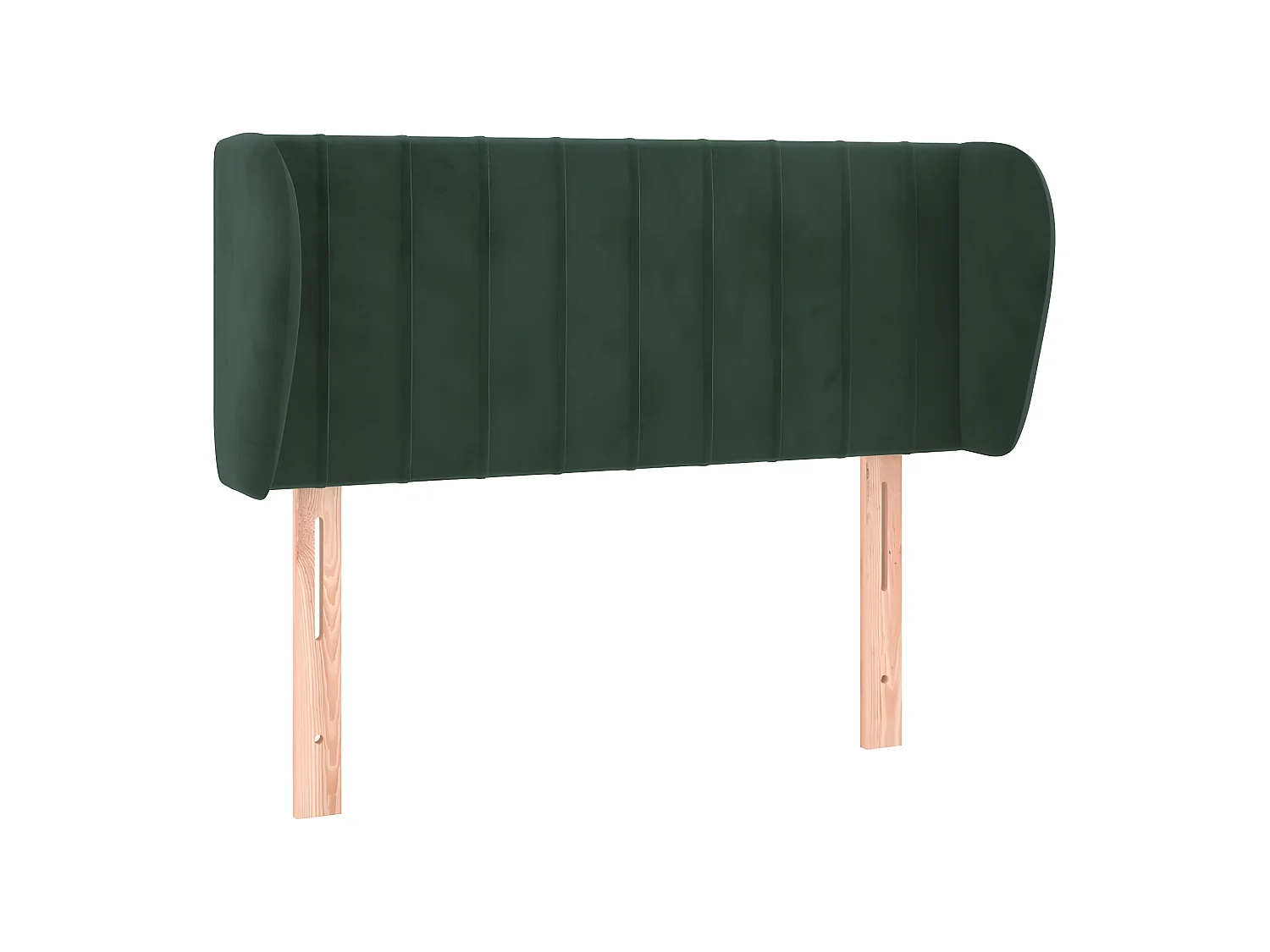 Testiera | Testata del letto ad Orecchio Verde Scuro 93x23x78/88 cm in Velluto