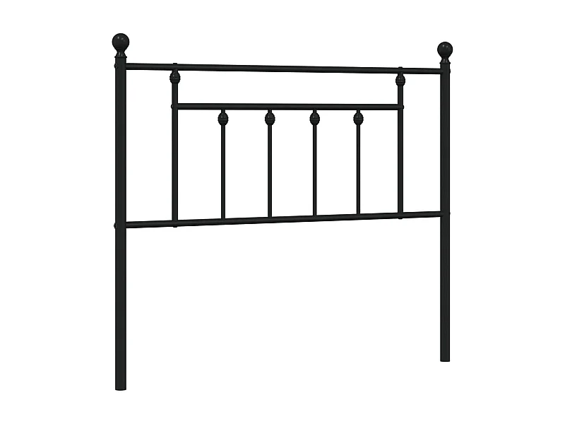 Cabecero de metal negro 107 cm ES37093