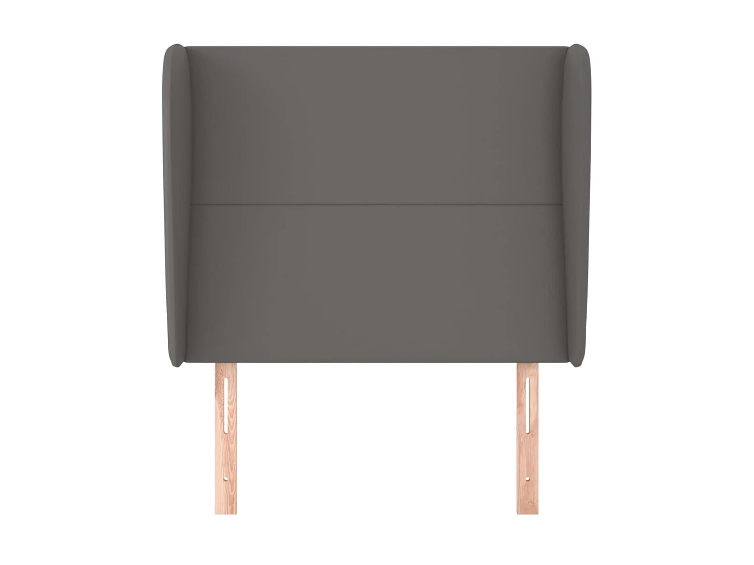 Kopfteil,Bettkopfteil mit Ohren Grau 93x23x118/128 cm Kunstleder -gkd33420