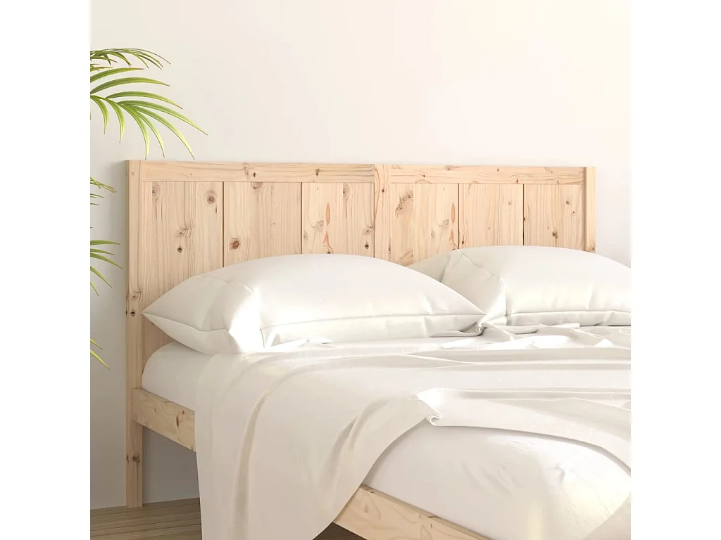 Tête de lit 205,5x4x100 cm Bois massif de pin POI33502 BonneVie Meuble