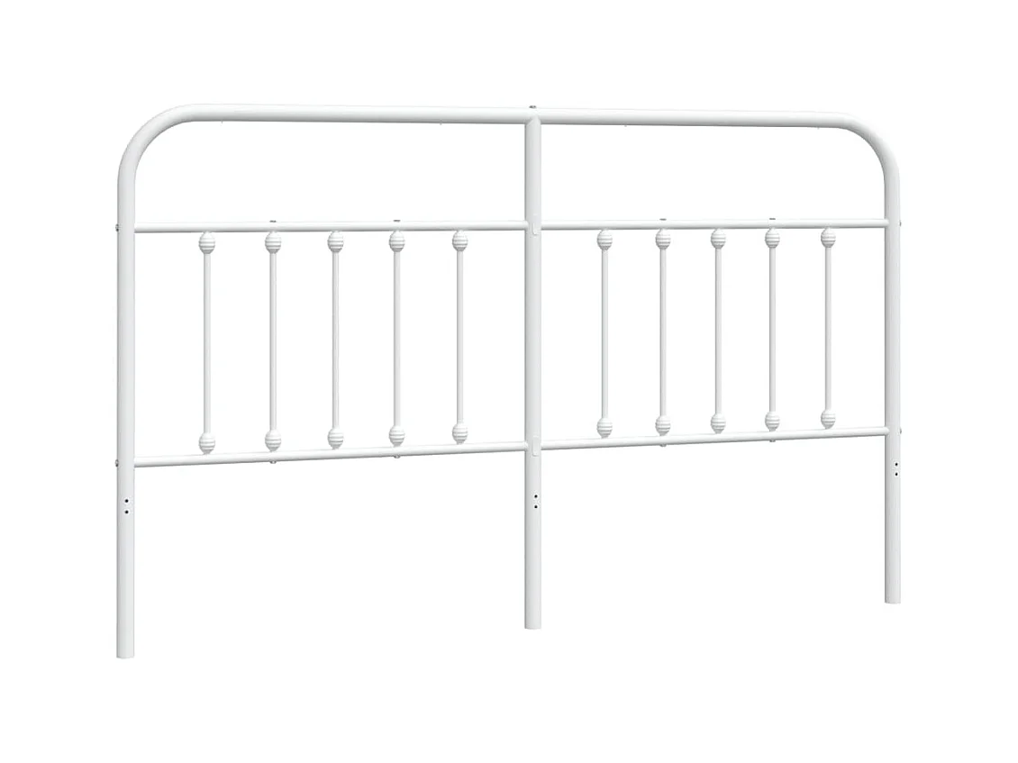 Tête de lit métal blanc 180 cm POI27535 BonneVie Meuble