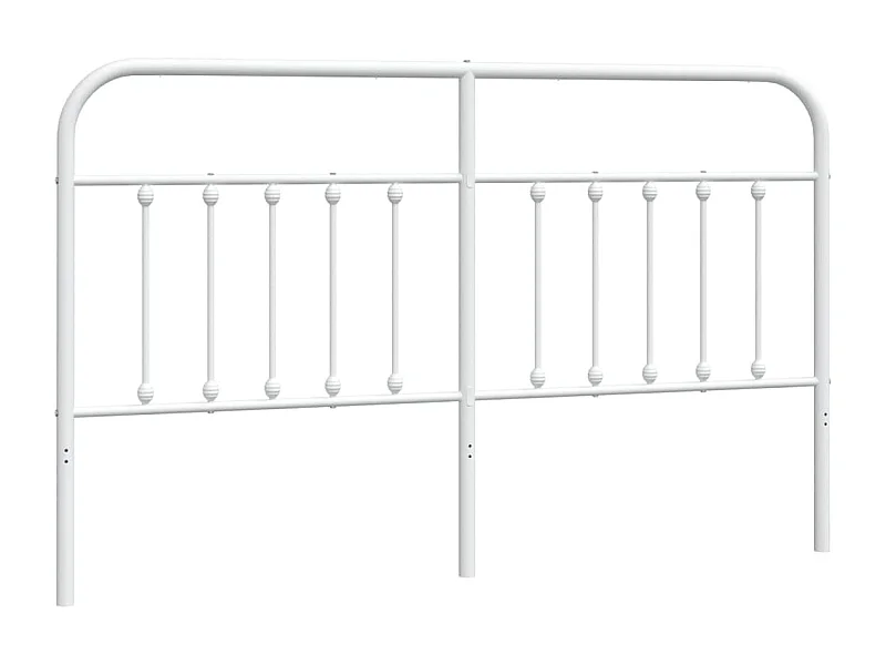 Tête de lit métal blanc 180 cm POI27535 BonneVie Meuble