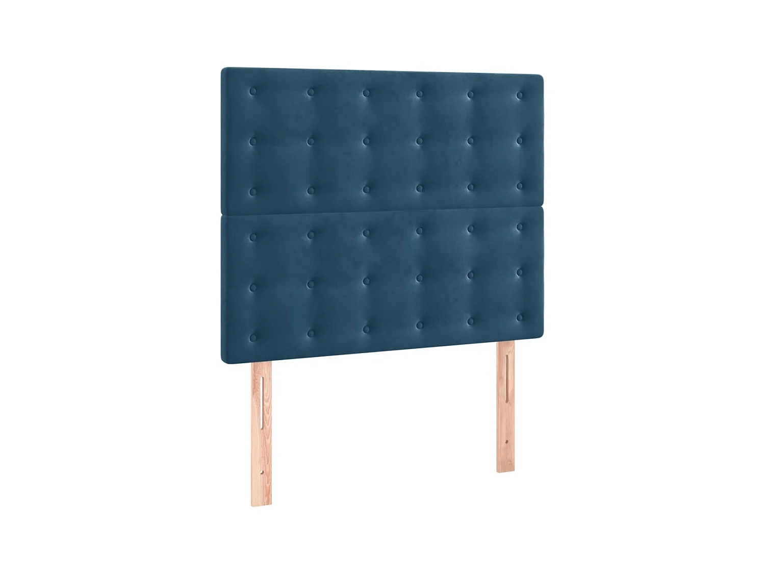 Têtes de lit 2 pcs Bleu foncé 80x5x78/88 cm Velours POI13280 BonneVie Meuble