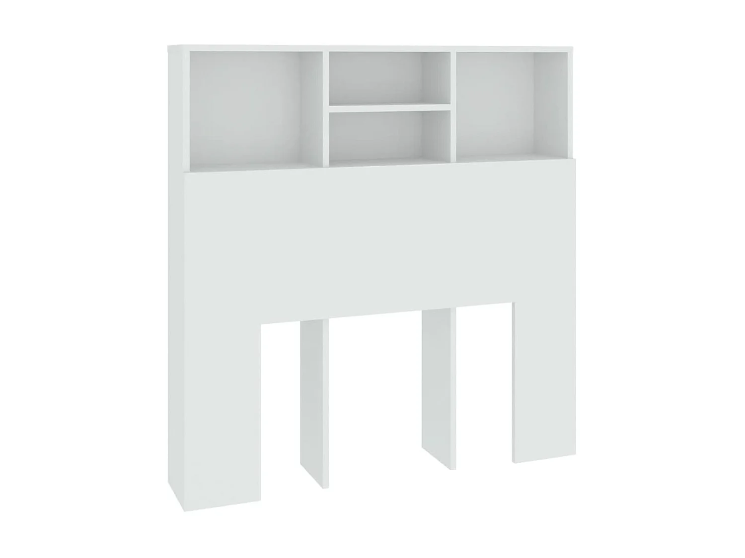 Armoire de tête de lit Blanc 100x19x103,5 cm POI29990 BonneVie Meuble