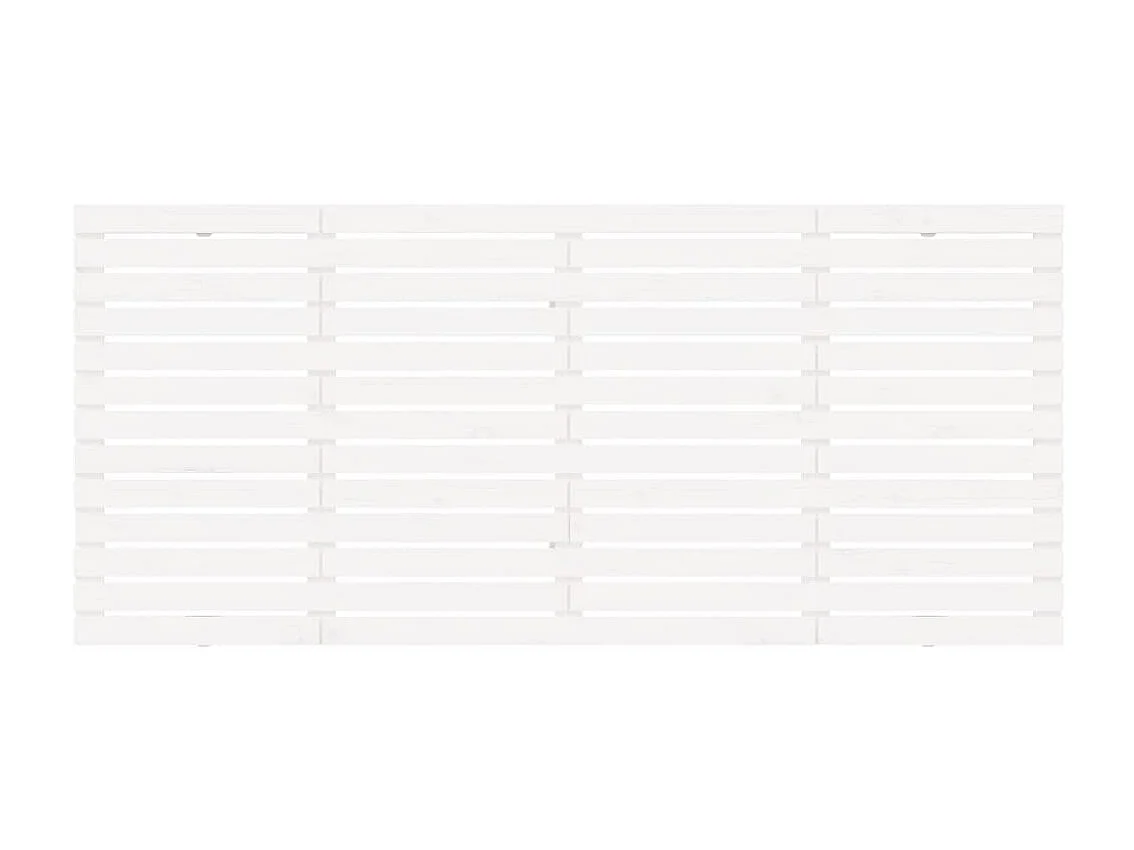 Cabeceira de parede 166x3x91,5cm madeira de pinho maciça branco PT784280