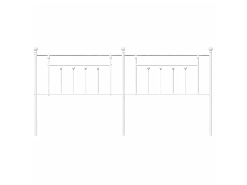 Tête de lit métal blanc 200 cm POI65366 BonneVie Meuble