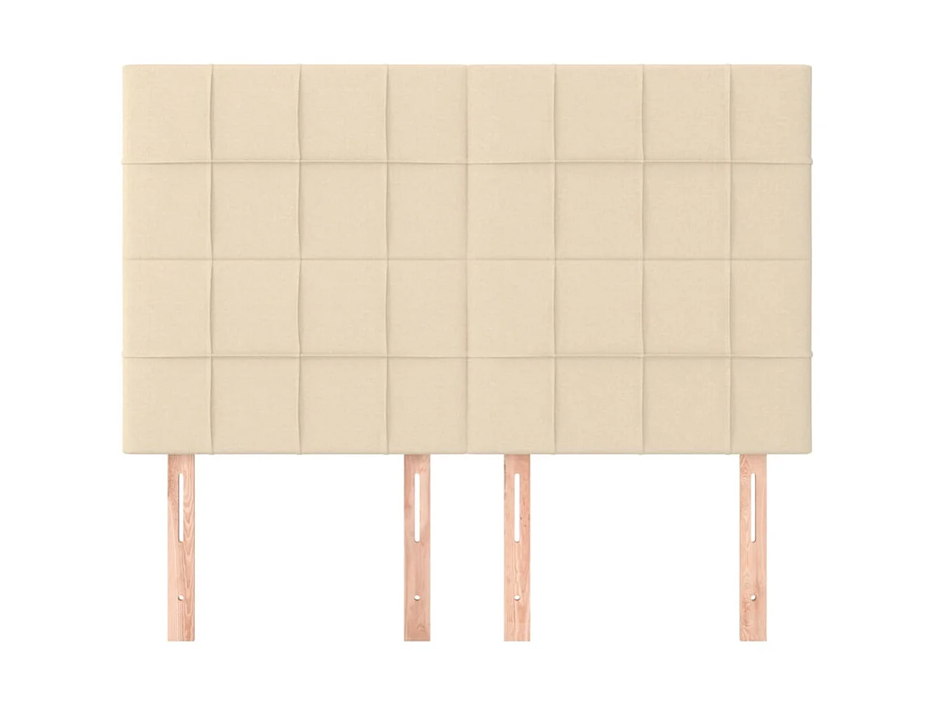 Têtes de lit 4 pcs Crème 72x5x78/88 cm Tissu POI46724 BonneVie Meuble