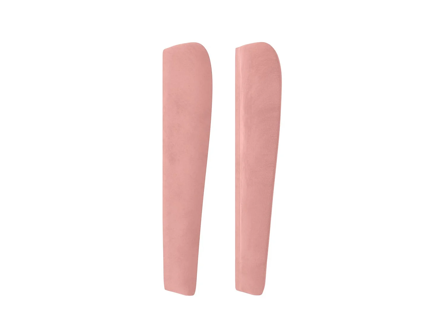 Kopfteil,Bettkopfteil mit Ohren Rosa 83x23x118/128 cm Samt -gkd970321