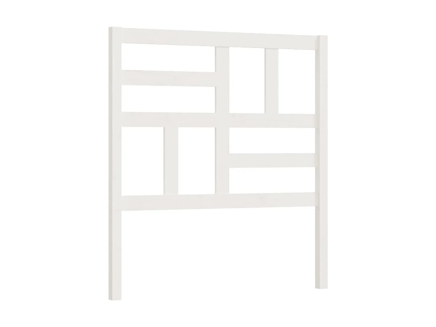 Cabecero de cama madera maciza de pino blanco 96x4x104 cm ES77339