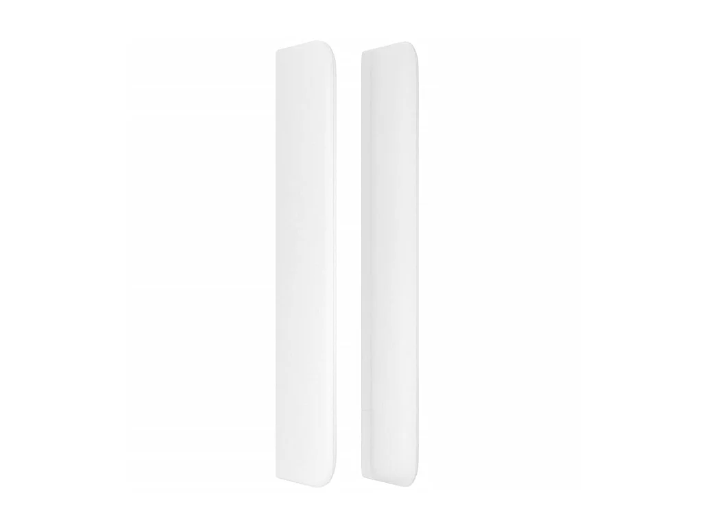 Kopfteil,Bettkopfteil mit Ohren Weiß 83x16x118/128 cm Kunstleder -gkd739520