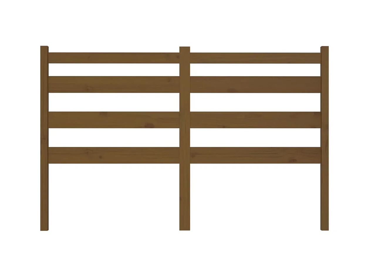 Tête de lit Marron miel 186x4x100 cm Bois massif de pin POI90348 BonneVie Meuble