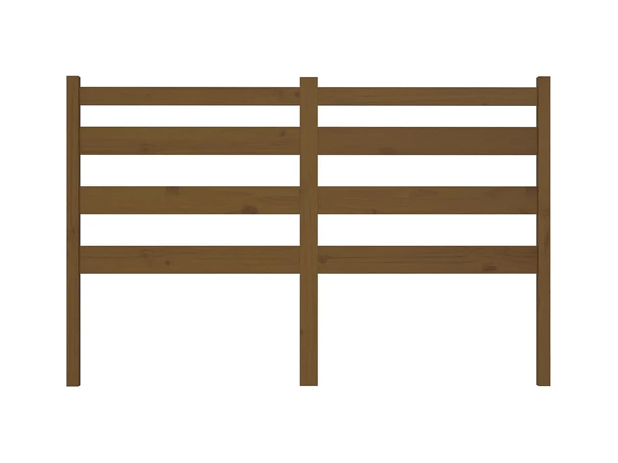 Tête de lit Marron miel 186x4x100 cm Bois massif de pin POI90348 BonneVie Meuble