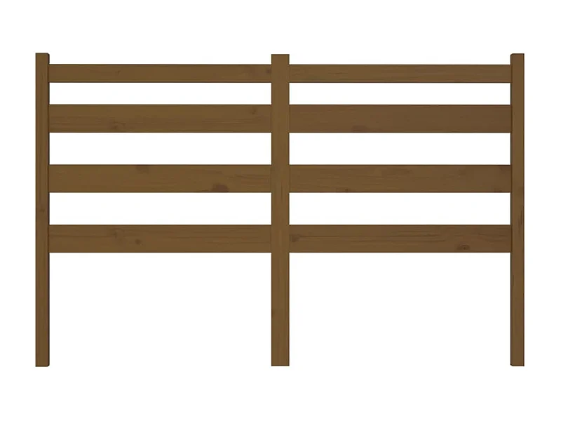 Tête de lit Marron miel 186x4x100 cm Bois massif de pin POI90348 BonneVie Meuble