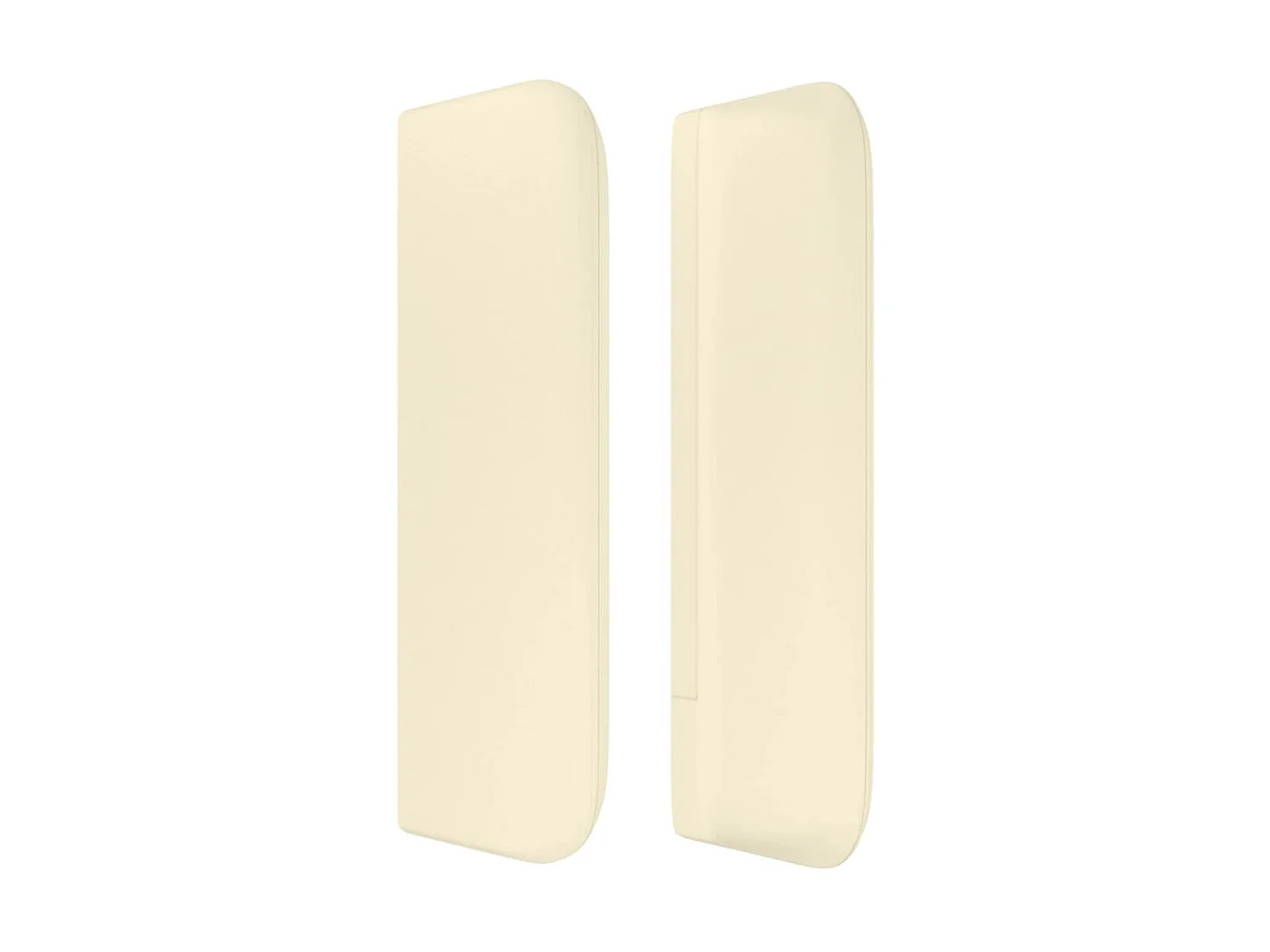 Tête de lit avec oreilles Crème 203x16x78/88 cm Similicuir POI26768 BonneVie Meuble