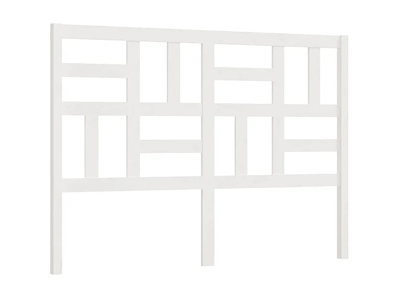 Tête de lit Blanc 166x4x104 cm Bois massif de pin POI18734 BonneVie Meuble