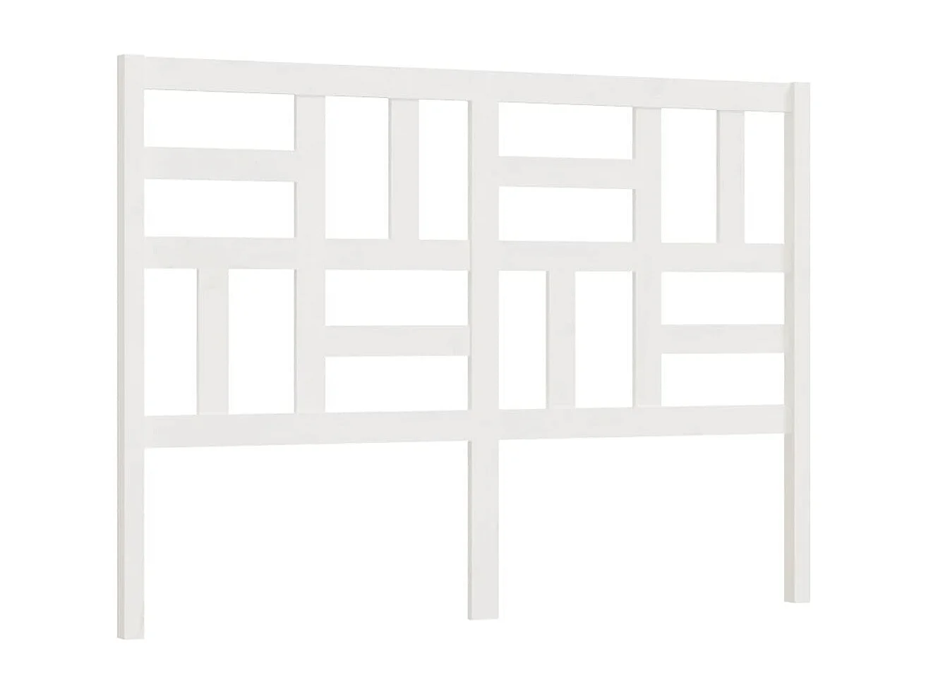 Cabeceira de cama 166x4x104 cm pinho maciço branco PT532288