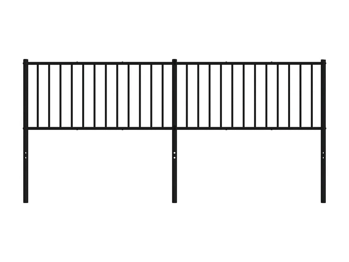 Cabeceira de cama 200 cm metal preto PT184495