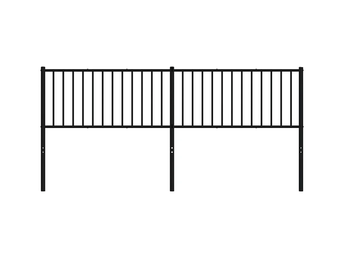 Testiera | Testata del letto in Metallo Nero 200 cm